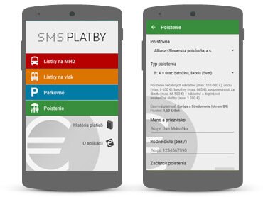 SMS platby